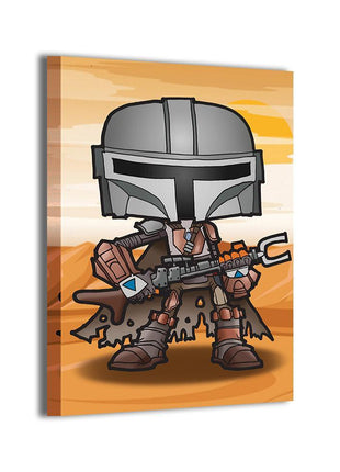 Mandalorian Wall Art | Star Wars Ultra-HD Acrylic Metal & Canvas Print - Snapping Turtle Gallery