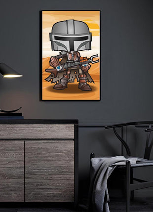 Mandalorian Wall Art | Star Wars Ultra-HD Acrylic Metal & Canvas Print - Snapping Turtle Gallery