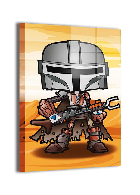 Mandalorian Wall Art | Star Wars Ultra-HD Acrylic Metal & Canvas Print - Snapping Turtle Gallery