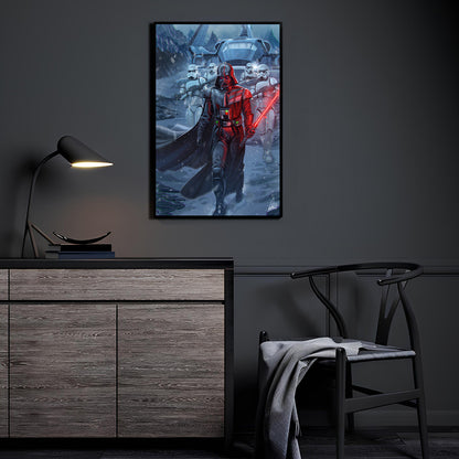 March of the Dark Side Wall Art Room Mockup – Darth Vader by Audia Pahlevi