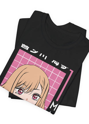 Marin Pink Grid Shirt | My Dress-Up Darling Fan Art | Snapping Turtle Gallery [variant_option1] Print, Premium Wall Art by Snapping Turtle Gallery
