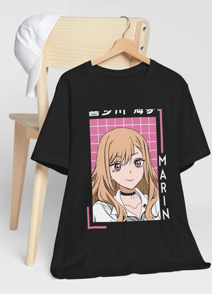 Marin Pink Grid Shirt | My Dress-Up Darling Fan Art | Snapping Turtle Gallery [variant_option1] Print, Premium Wall Art by Snapping Turtle Gallery