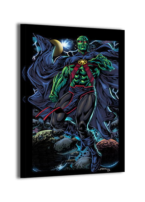 Martian Manhunter Art | Acrylic, Metal & Canvas - Snapping Turtle Gallery