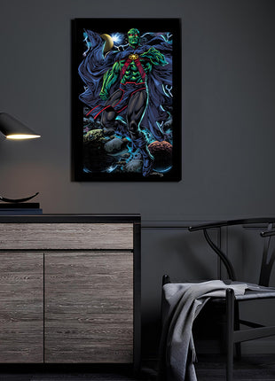 Martian Manhunter Art | Acrylic, Metal & Canvas - Snapping Turtle Gallery
