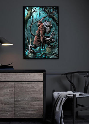 Master Splinter Wall Art | Wisdom of Splinter | Snapping Turtle Gallery - Snapping Turtle Gallery