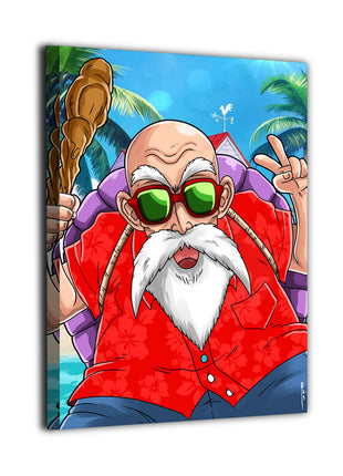 Master Roshi Wall Art | Dragon Ball HD Acrylic, Metal & Canvas Print - Snapping Turtle Gallery