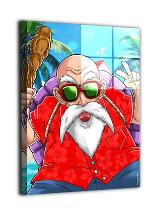 Master Roshi Wall Art | Dragon Ball HD Acrylic, Metal & Canvas Print - Snapping Turtle Gallery