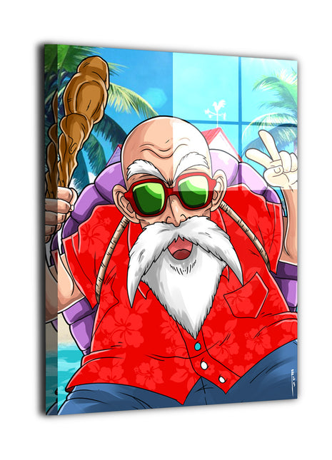 Master Roshi Wall Art | Dragon Ball HD Acrylic, Metal & Canvas Print - Snapping Turtle Gallery