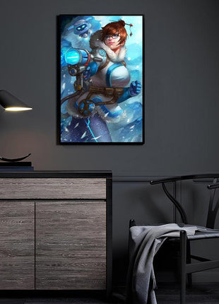 Mei Wall Art | Overwatch Ultra-HD Acrylic, Metal & Canvas Print - Snapping Turtle Gallery