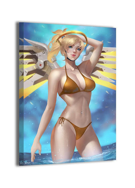 Mercy Wall Art | Overwatch Ultra-HD Acrylic, Metal & Canvas Print - Snapping Turtle Gallery