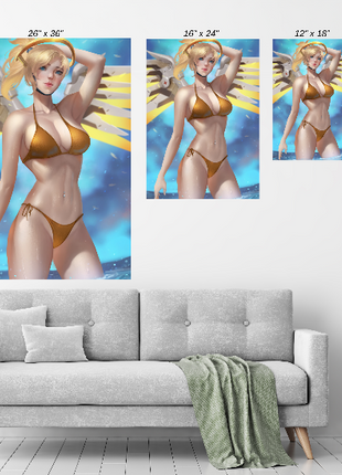 Mercy Wall Art | Overwatch Ultra-HD Acrylic, Metal & Canvas Print - Snapping Turtle Gallery