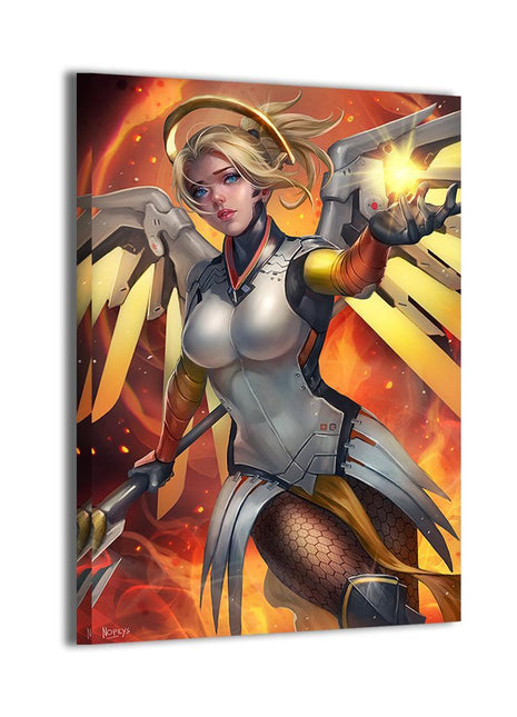 Mercy Wall Art | Overwatch Acrylic, Metal & Canvas Print - Snapping Turtle Gallery