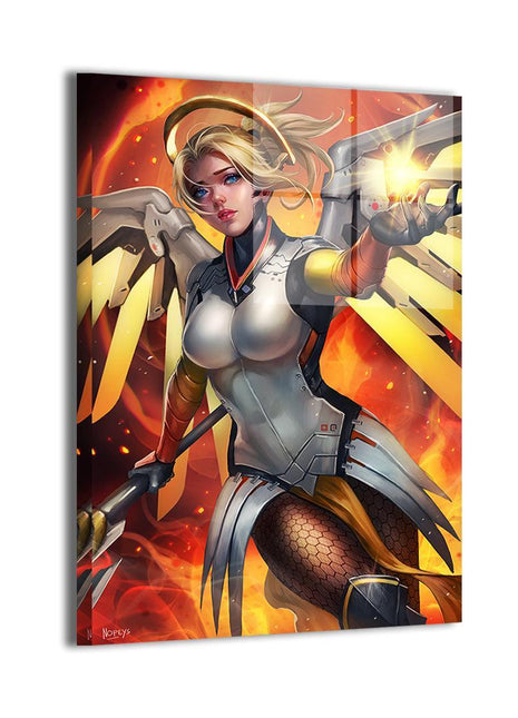 Mercy Wall Art | Overwatch Acrylic, Metal & Canvas Print - Snapping Turtle Gallery