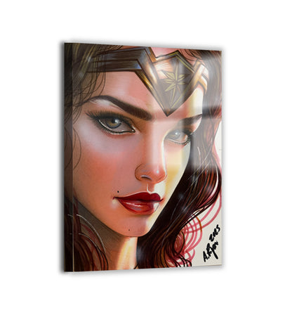 Amazon’s Resolve Metal — Wonder Woman DC portrait; metallic finish.
