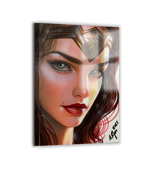 Amazon’s Resolve Metal — Wonder Woman DC portrait; metallic finish.