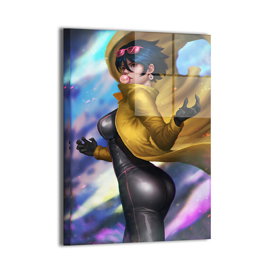 jubilee by nopeys; sleek metallic sheen, ready to hang.