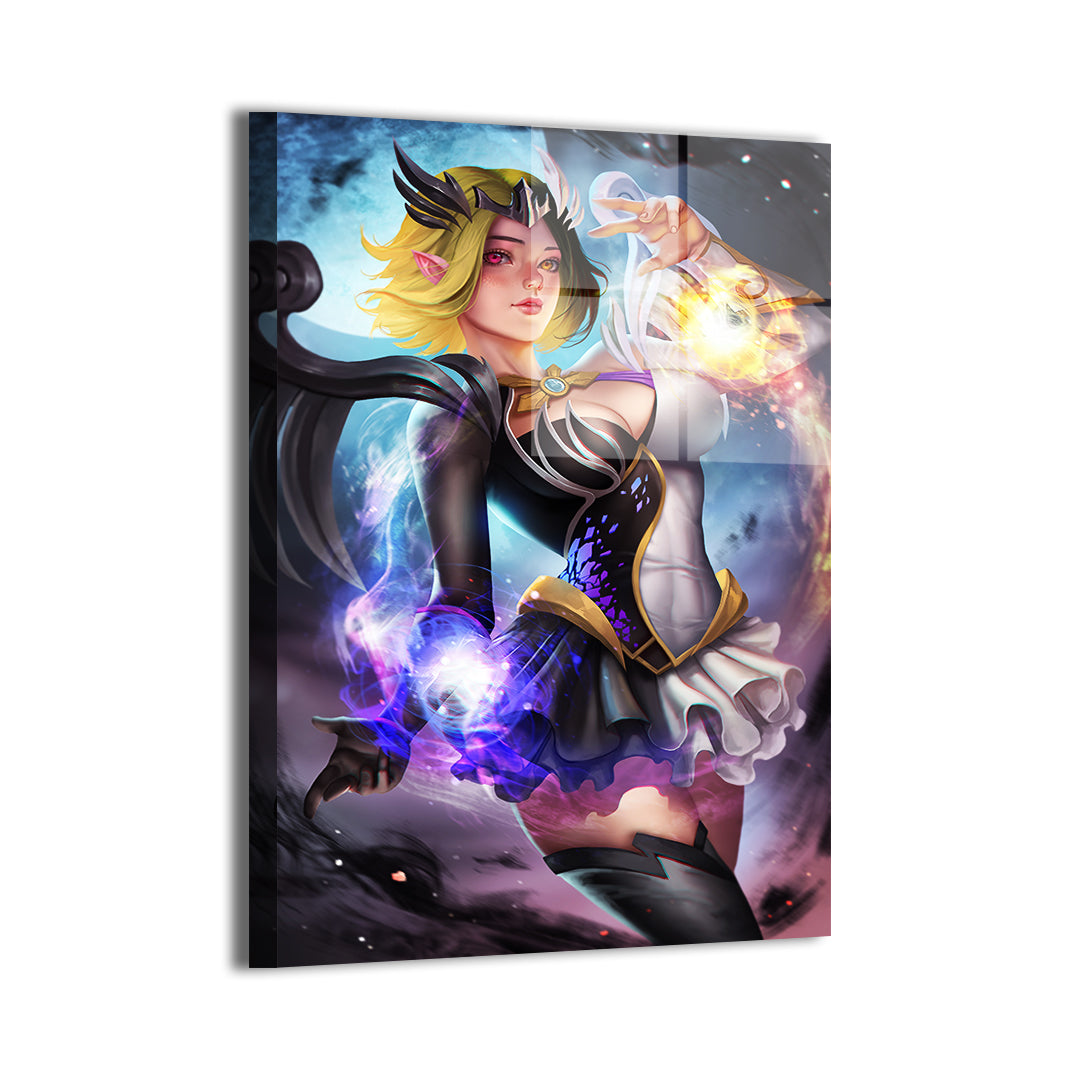 lunox by nopeys; sleek metallic sheen, ready to hang.