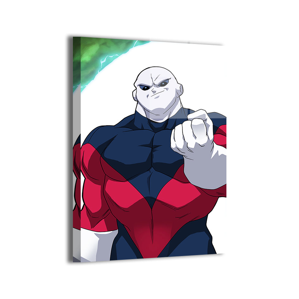 Jiren the Gray DBS artwork; modern metallic sheen, ready to hang.