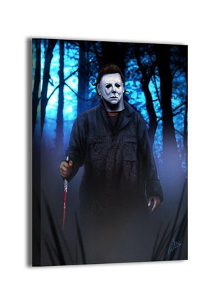 Michael Myers Halloween Art | Acrylic, Metal & Canvas - Snapping Turtle Gallery