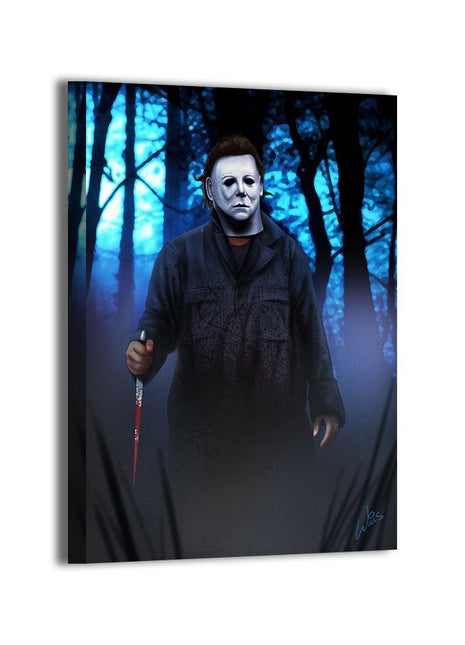 Michael Myers Halloween Art | Acrylic, Metal & Canvas - Snapping Turtle Gallery
