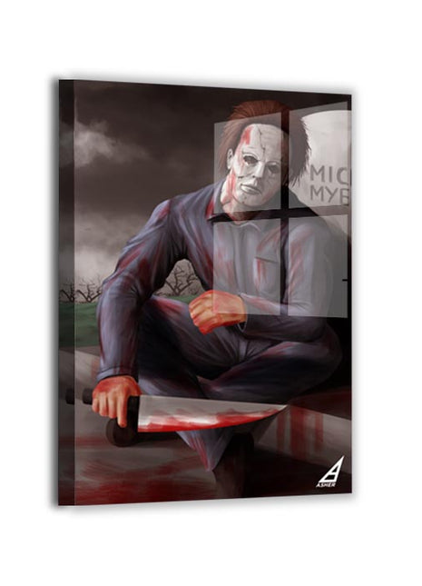 Michael Myers Wall Art | Horror Icon Fan Art | Snapping Turtle Gallery [variant_option1] Print, Premium Wall Art by Snapping Turtle Gallery