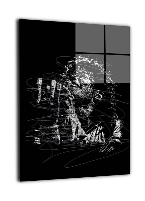 Michael Jackson White Lines Wall Art