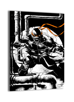 Michelangelo Wall Art | TMNT Ultra-HD Acrylic, Metal & Canvas Print - Snapping Turtle Gallery