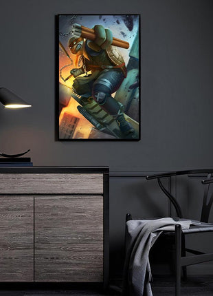 Michelangelo Wall Art | TMNT Ultra-HD Acrylic, Metal & Canvas Prints - Snapping Turtle Gallery