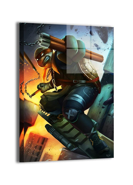 Michelangelo Wall Art | TMNT Fan Art | Snapping Turtle Gallery [variant_option1] Print, Premium Wall Art by Snapping Turtle Gallery