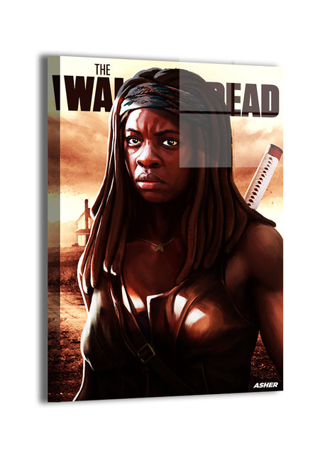 Michonne Wall Art | The Walking Dead Fan Art | Snapping Turtle Gallery [variant_option1] Print, Premium Wall Art by Snapping Turtle Gallery