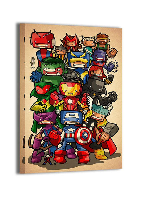 Mighty Heroes United Black Panther wall art display