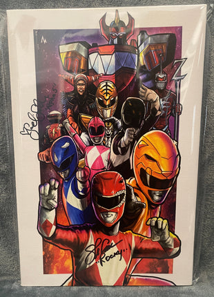 Mighty Morphin Power Rangers Wall Art | Signed Canvas | Snapping Turtle Gallery - Snapping Turtle Gallery