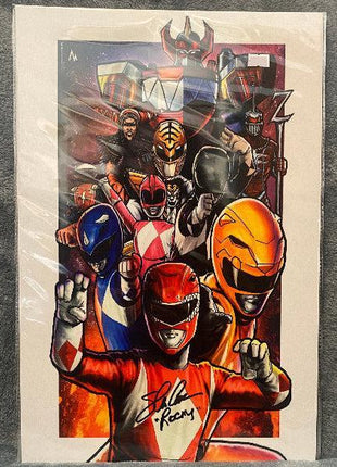 Mighty Morphin Power Rangers Wall Art | Signed Metal | Snapping Turtle Gallery - Snapping Turtle Gallery