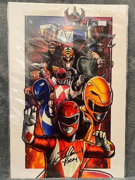 Mighty Morphin Power Rangers Wall Art | Signed Metal | Snapping Turtle Gallery - Snapping Turtle Gallery