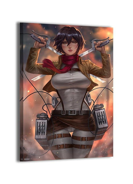 Mikasa Wall Art | Attack on Titan Fan Art | Snapping Turtle Gallery [variant_option1] Print, Premium Wall Art by Snapping Turtle Gallery