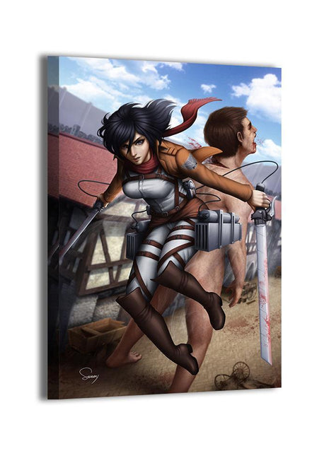 Mikasa Wall Art | Attack on Titan Fan Art | Snapping Turtle Gallery [variant_option1] Print, Premium Wall Art by Snapping Turtle Gallery
