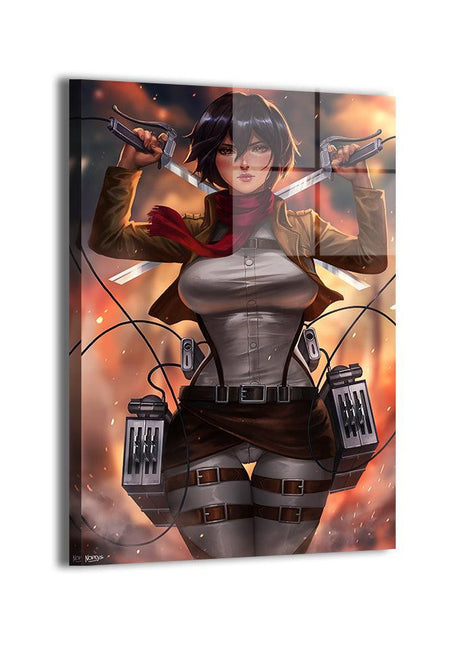 Mikasa Wall Art | Attack on Titan Fan Art | Snapping Turtle Gallery [variant_option1] Print, Premium Wall Art by Snapping Turtle Gallery