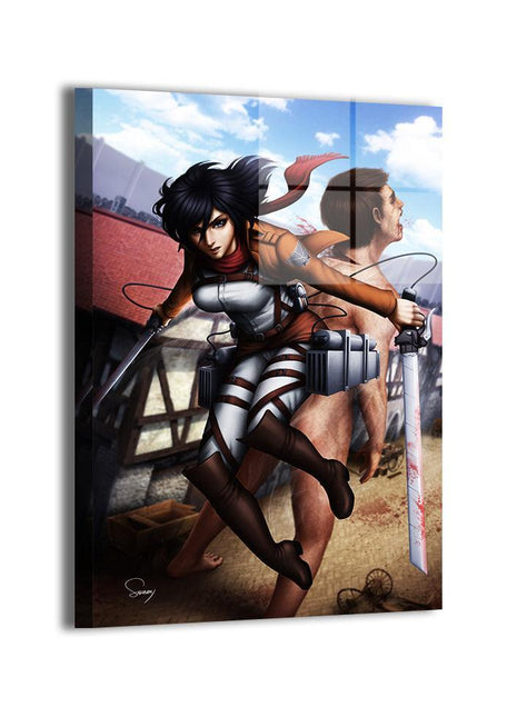 Mikasa Wall Art | Attack on Titan Fan Art | Snapping Turtle Gallery [variant_option1] Print, Premium Wall Art by Snapping Turtle Gallery