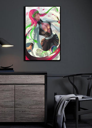 Mitsuri Kanroji Wall Art | Demon Slayer Acrylic, Metal & Canvas Prints - Snapping Turtle Gallery