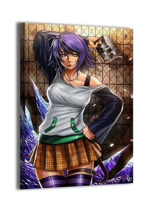 Mizore Shirayuki Wall Art | Rosario + Vampire Acrylic & Canvas - Snapping Turtle Gallery