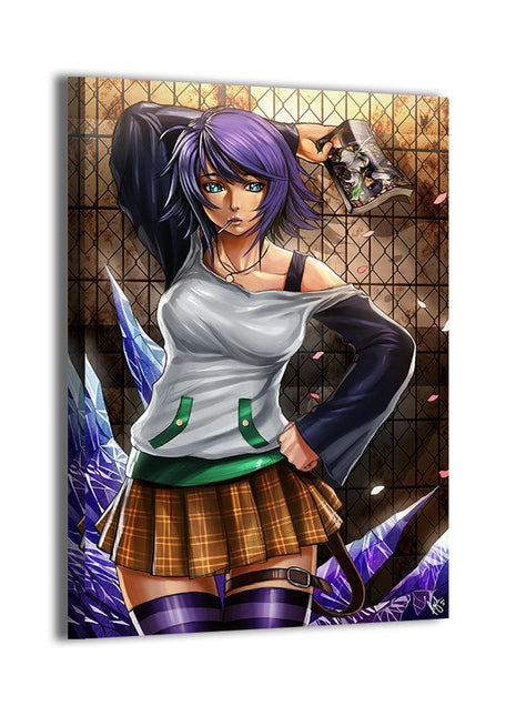 Mizore Shirayuki Wall Art | Rosario + Vampire Acrylic & Canvas - Snapping Turtle Gallery