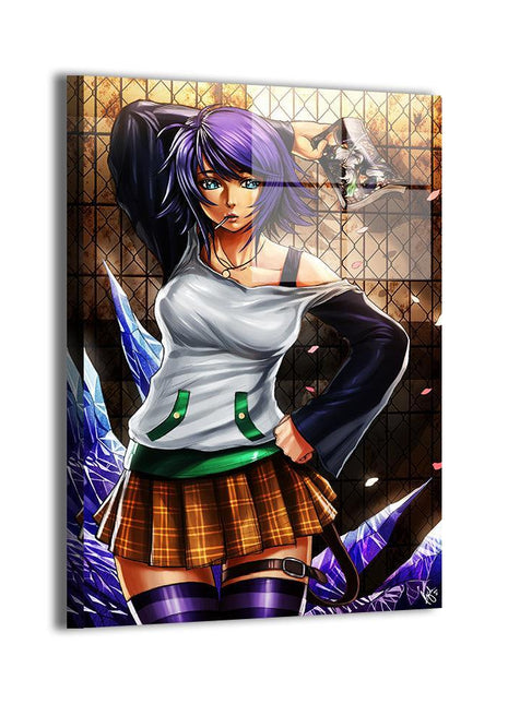 Mizore Shirayuki Wall Art | Rosario + Vampire Acrylic & Canvas - Snapping Turtle Gallery