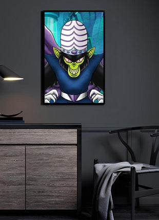 Mojo Jojo Wall Art | Powerpuff Girls HD Acrylic, Metal & Canvas Print - Snapping Turtle Gallery