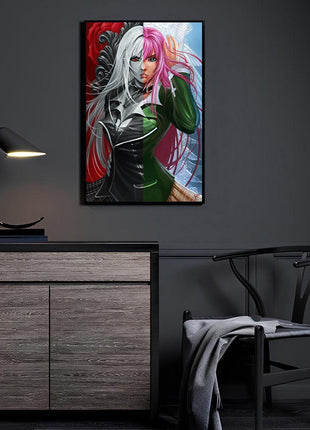 Moka Akashiya Wall Art | Rosario Vampire Acrylic, Metal & Canvas Print - Snapping Turtle Gallery