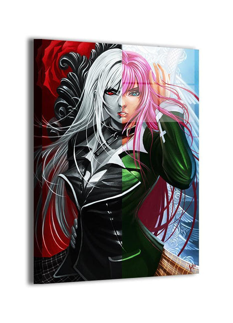 Moka Akashiya Wall Art | Rosario Vampire Acrylic, Metal & Canvas Print - Snapping Turtle Gallery