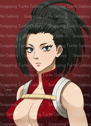 Momo Yaoyorozu, Poster, Posters, Prints, & Visual Artwork, Snapping - Snapping Turtle Gallery