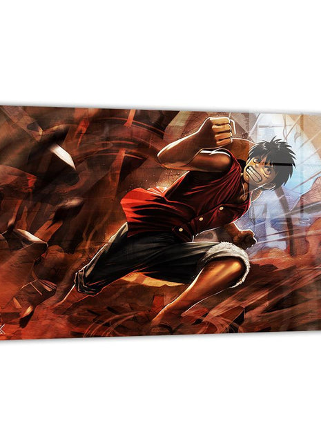 Monkey D Luffy Art | Acrylic, Metal & Canvas - Snapping Turtle Gallery
