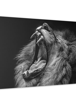 Monochrome Roar – Black & White Lion Wall Art | STG Collection - Snapping Turtle Gallery