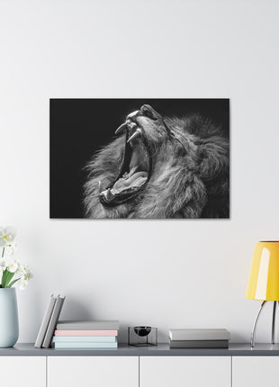 Monochrome Roar – Black & White Lion Wall Art | STG Collection - Snapping Turtle Gallery