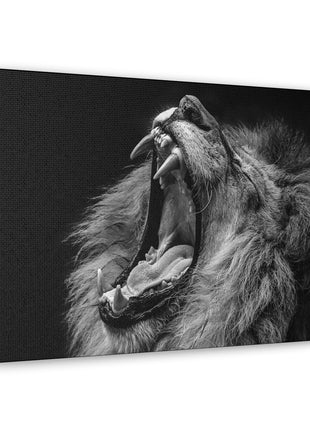 Monochrome Roar – Black & White Lion Wall Art | STG Collection - Snapping Turtle Gallery